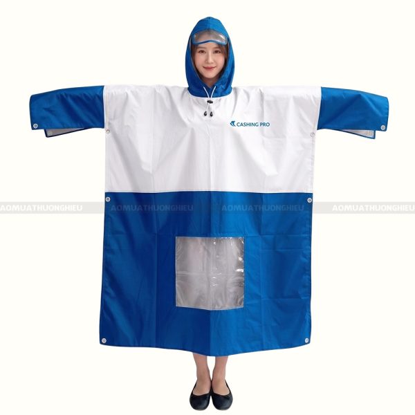 Áo mưa in chữ nhận diện thương hiệu1