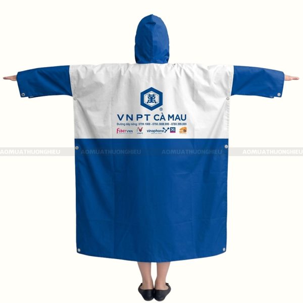 Áo mưa in logo công ty theo yêu cầu 2
