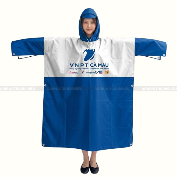 Áo mưa in logo công ty theo yêu cầu 1