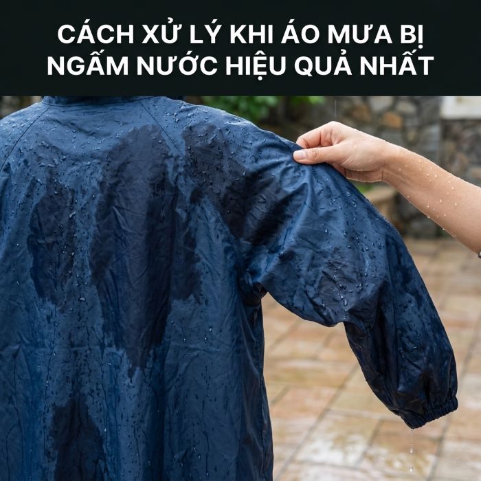 cách xử lý khi áo mưa bị ngấm nước